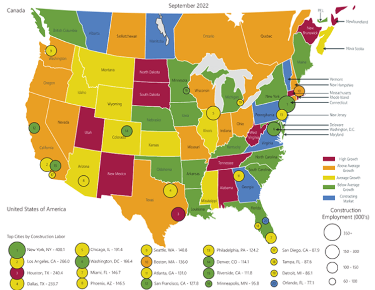 Labor Weather Map