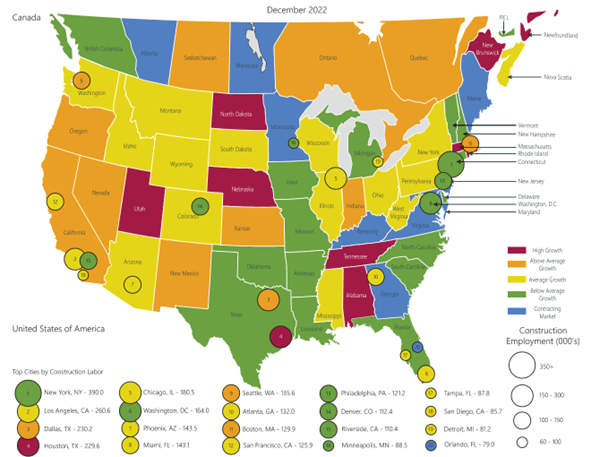 Labor Weather Map