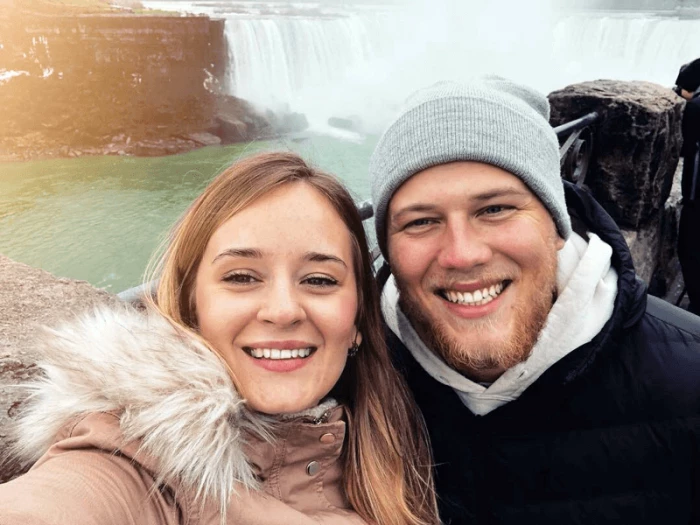 Jacob and girlfriend at Niagara Falls